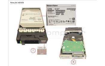 Fujitsu DX S3/S4 HD DRIVE 3.5\' 12TB 7. 2K AF for Fujitsu Eternus DX8900 S4
