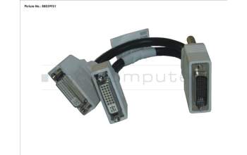 Fujitsu CABLE DMS59 TO DUAL DVI-I for Fujitsu Esprimo P957