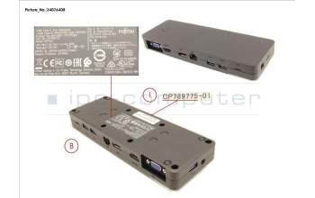 Fujitsu PORT REPLICATOR TACT 2 (TYPE-C) for Fujitsu LifeBook U7310