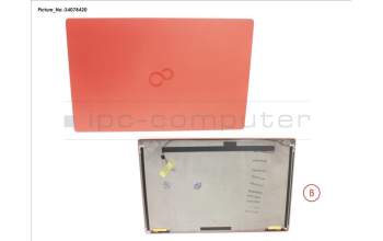 Fujitsu CP803600-XX LCD BACK COVER RED