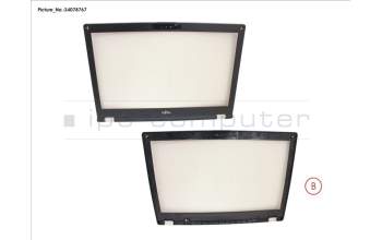 Fujitsu CP809750-XX LCD FRONT COVER (W/ TOUCH W/ HELLO)