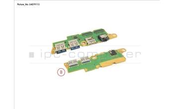 Fujitsu CP809985-XX SUB BOARD, AUDIO/USB/SD CARD