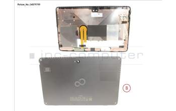 Fujitsu CP813202-XX LCD BACK COVER W/ FINGERPRINT,SIM ICON