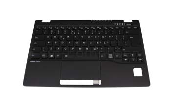 CP822314-01 original Fujitsu keyboard incl. topcase US (english) black/black with backlight