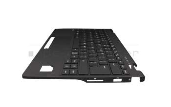 CP827065-XX original Fujitsu keyboard incl. topcase US (english) black/black with backlight