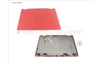 Fujitsu CP832441-XX LCD BACK COVER RED
