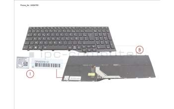 Fujitsu CP842250-XX KEYBOARD BLACK W/ BL FRANCE (NEW_FN)