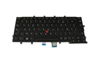CS13X-84F0 original Lenovo keyboard FR (french) black/black with mouse-stick