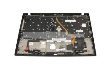 CS19BL-85F0 original Lenovo keyboard incl. topcase FR (french) black/black with backlight and mouse-stick