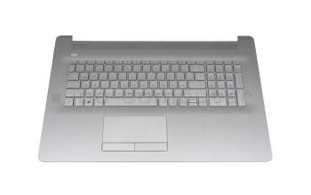 CT2140 original HP keyboard incl. topcase DE (german) silver/silver with backlight (DVD)