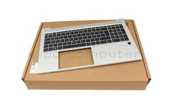 CT2560 original HP keyboard incl. topcase DE (german) black/silver with backlight and mouse-stick