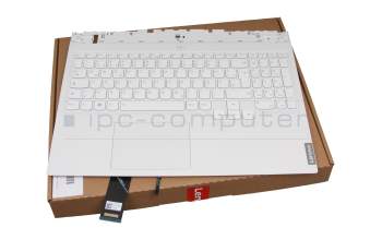 DC33001TR00 original Lenovo keyboard incl. topcase DE (german) white/white with backlight
