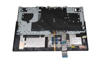 DC33001TZ original Lenovo keyboard incl. topcase DE (german) black/blue with backlight