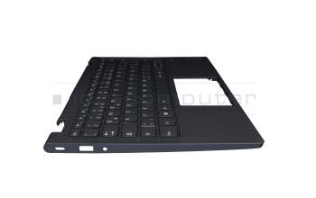DC33002GC00 original Lenovo keyboard incl. topcase DE (german) blue/blue with backlight (Abyss Blue)
