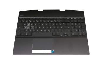DJM20A11Q0101B6 original HP keyboard incl. topcase DE (german) black/black with backlight