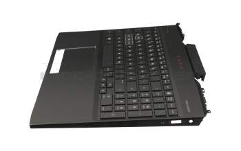 DZC46G3DTA original HP keyboard incl. topcase DE (german) black/black with backlight