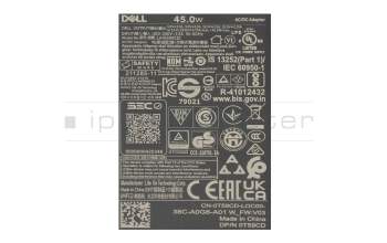 Dell XPS 13 (9315) original USB-C GaN-AC-adapter 45.0 Watt small Small Slim