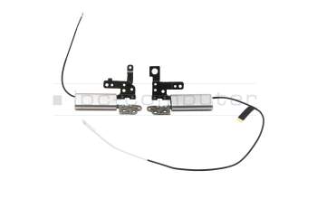 Display-Hinges right and left (silver) original suitable for Lenovo Yoga C740-14IML (81TC)