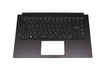 E2MJ6S30114A89211 original MSI keyboard incl. topcase DE (german) black/black with backlight