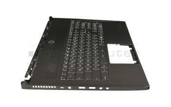 E2P-6H21326-D37 original MSI keyboard incl. topcase DE (german) black/black with backlight