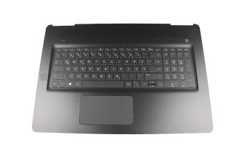 EAG3700611N original HP keyboard incl. topcase DE (german) black/black