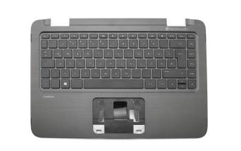 EAY62004010PC original HP keyboard incl. topcase DE (german) black/black