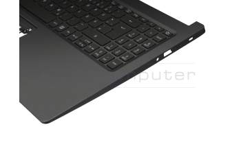 EAZAU00205A original Acer keyboard incl. topcase DE (german) black/grey with backlight