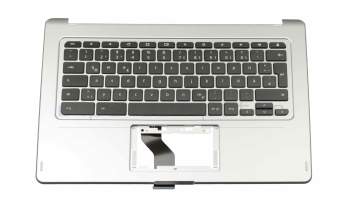EAZSE00501A original Acer keyboard incl. topcase DE (german) black/silver