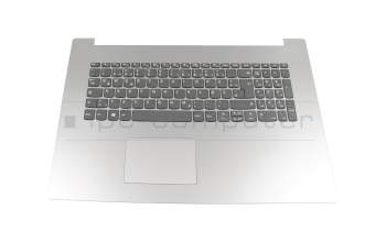EC143000100 original Lenovo keyboard incl. topcase DE (german) grey/silver