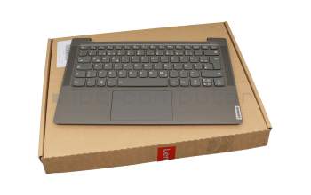 EC1EH00500 original Lenovo keyboard incl. topcase DE (german) grey/grey with backlight