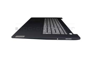 EC1JX000200 original Lenovo keyboard incl. topcase DE (german) grey/blue (Fingerprint)