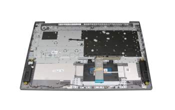 EG1JX000200 original Lenovo keyboard incl. topcase DE (german) grey/silver (Fingerprint)