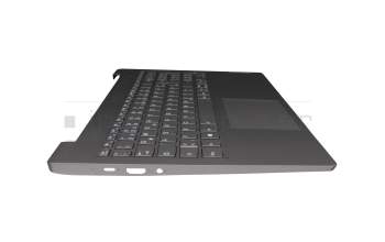 EL1K7001100 original Lenovo keyboard incl. topcase DE (german) grey/grey with backlight