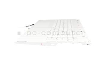 EL2DH000H00 original Lenovo keyboard incl. topcase DE (german) white/white with backlight