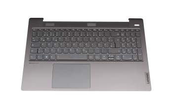 ET1K7000200 original Lenovo keyboard incl. topcase DE (german) grey/grey with backlight