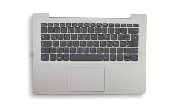ET1YN000400 original Lenovo keyboard incl. topcase DE (german) grey/silver