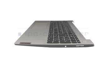 FA1JV0006X0 original Lenovo keyboard incl. topcase DE (german) grey/silver