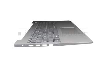 FA27B000300 original Lenovo keyboard incl. topcase DE (german) grey/silver