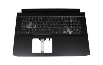FA3BH000200-3#1 original Acer keyboard incl. topcase UA (ukrainian) black/white/black with backlight