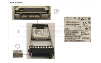 Fujitsu DX S3 MLC SSD 2.5\' 400GB SAS3 X1 for Fujitsu Eternus AF250