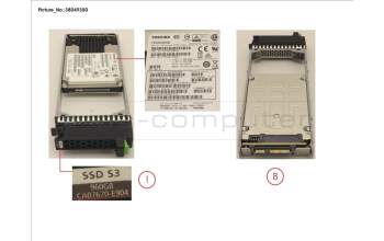Fujitsu DXS3 MLC SSD SAS 960GB 12G 2.5 X1 for Fujitsu Eternus AF250