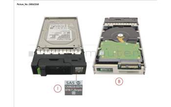 Fujitsu DX S3/S4 SED NLSAS 8TB 7.2 3.5\" X1 for Fujitsu Eternus DX8900 S4