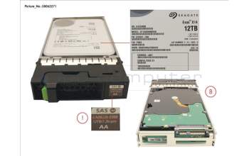 Fujitsu DX S3/S4 HD DRIVE 3.5\" 12TB 7.2K AF for Fujitsu Eternus DX8900 S4
