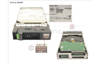 Fujitsu DX S3/S4 SED NLSAS 12TB 7.2 3.5 X1 for Fujitsu Eternus DX8900 S4