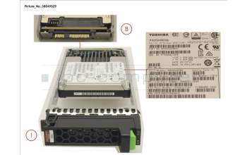 Fujitsu DX MLC SSD SAS 2.5\' 960GB 12G for Fujitsu Eternus AF250