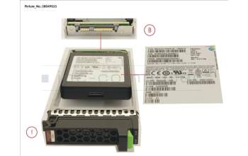Fujitsu DX S4 MLC SSD SAS 2.5\' 1.92TB 12G for Fujitsu Eternus AF250