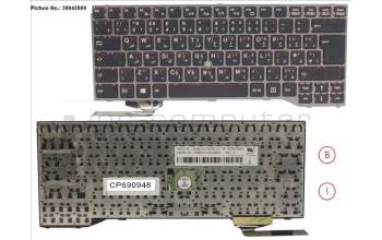 Fujitsu FUJ:CP690948-XX KEYBOARD BLACK W/ TS ARABIC/UK