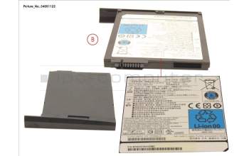 Fujitsu -BT- 2ND BATTERY UNIT (6 CELLS) 2600MAH for Fujitsu Celsius H760