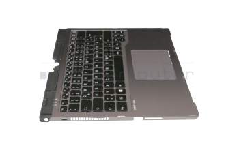 FUJ:CP713687-XX original Fujitsu keyboard incl. topcase DE (german) black/silver with backlight