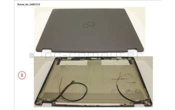 Fujitsu LCD BACK COVER ASSY (FHD) W/O CAM W/ MIC for Fujitsu LifeBook U727